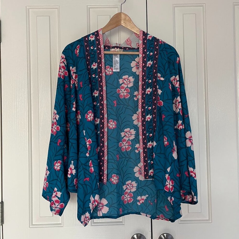 Free People Kona Print Kimono Cardigan
